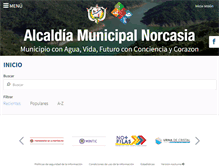 Tablet Screenshot of norcasia-caldas.gov.co